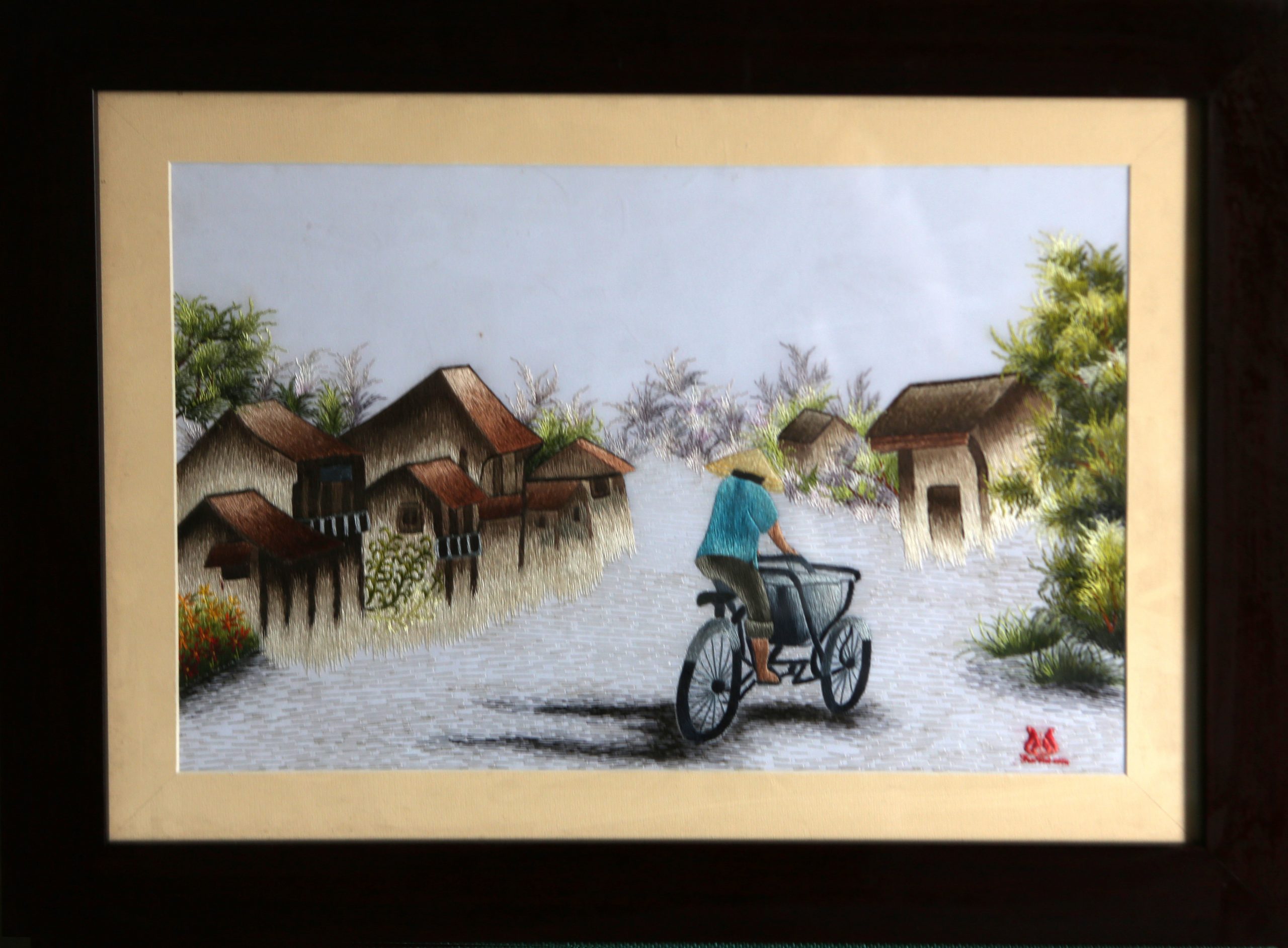 Tranh thêu tay Phố Cổ (MPHO0005)