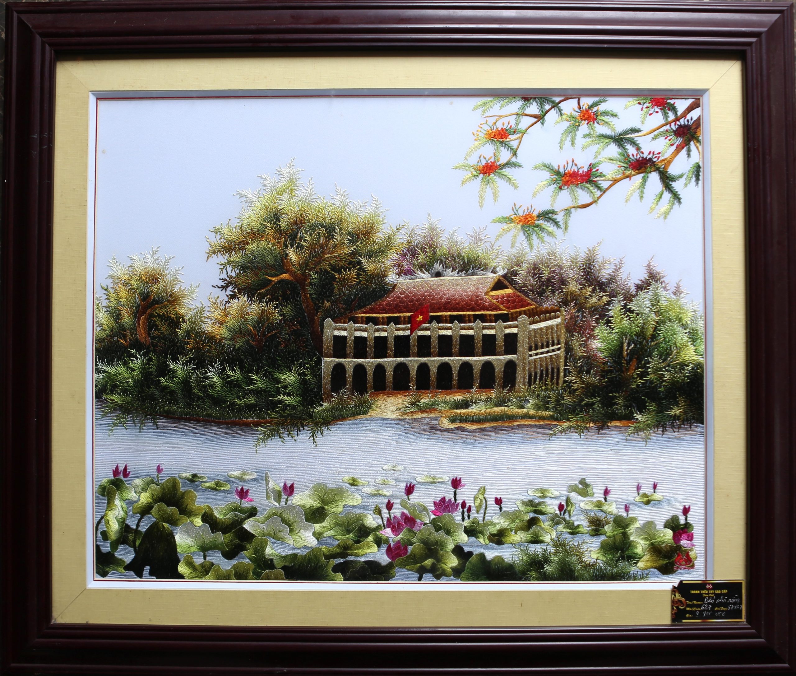 Tranh Thêu Bến Nhà Rồng (MBNR0001)