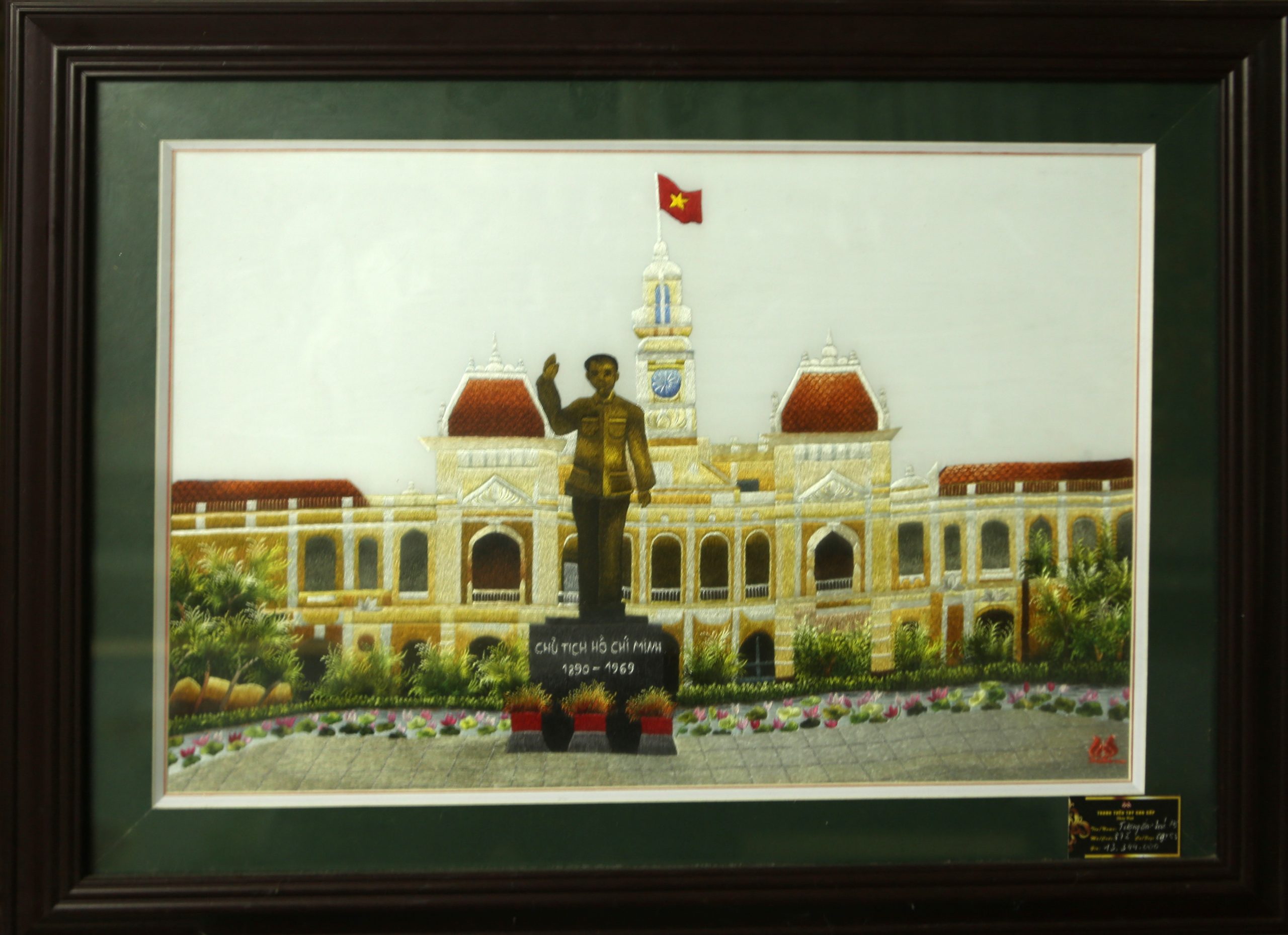 Tranh thêu Tượng đài Bác Hồ (MPC0131)
