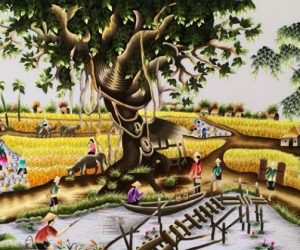 Ý nghĩa Tranh thêu cây đa giếng nước sân đình trong năm 2020