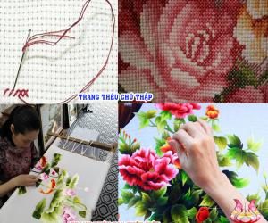 Phân biệt tranh thêu tay và tranh thêu chữ thập