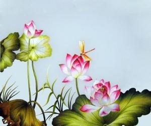 Tranh thêu hoa sen và những lưu ý trong phong thủy 2020